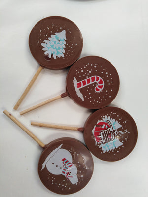 Chocolate Lollipops - Christmas